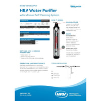 Whole House Water Purifier - Manual Carbon High-Flow 10x35" - Stainless Steel Case