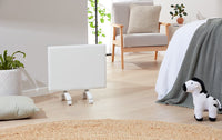 Nobo 1.0kW Compact Panel Heater (Thermostat with free Castors)