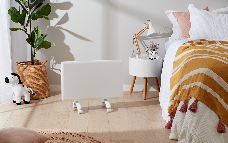 Nobo 1.5kW Compact Panel Heater (Thermostat with free Castors)