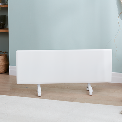Nobo 2.4kW Compact Panel Heater (Thermostat with free Castors)