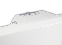 Nobo 2.4kW Slimline Panel Heater (Thermostat/Castors) - White