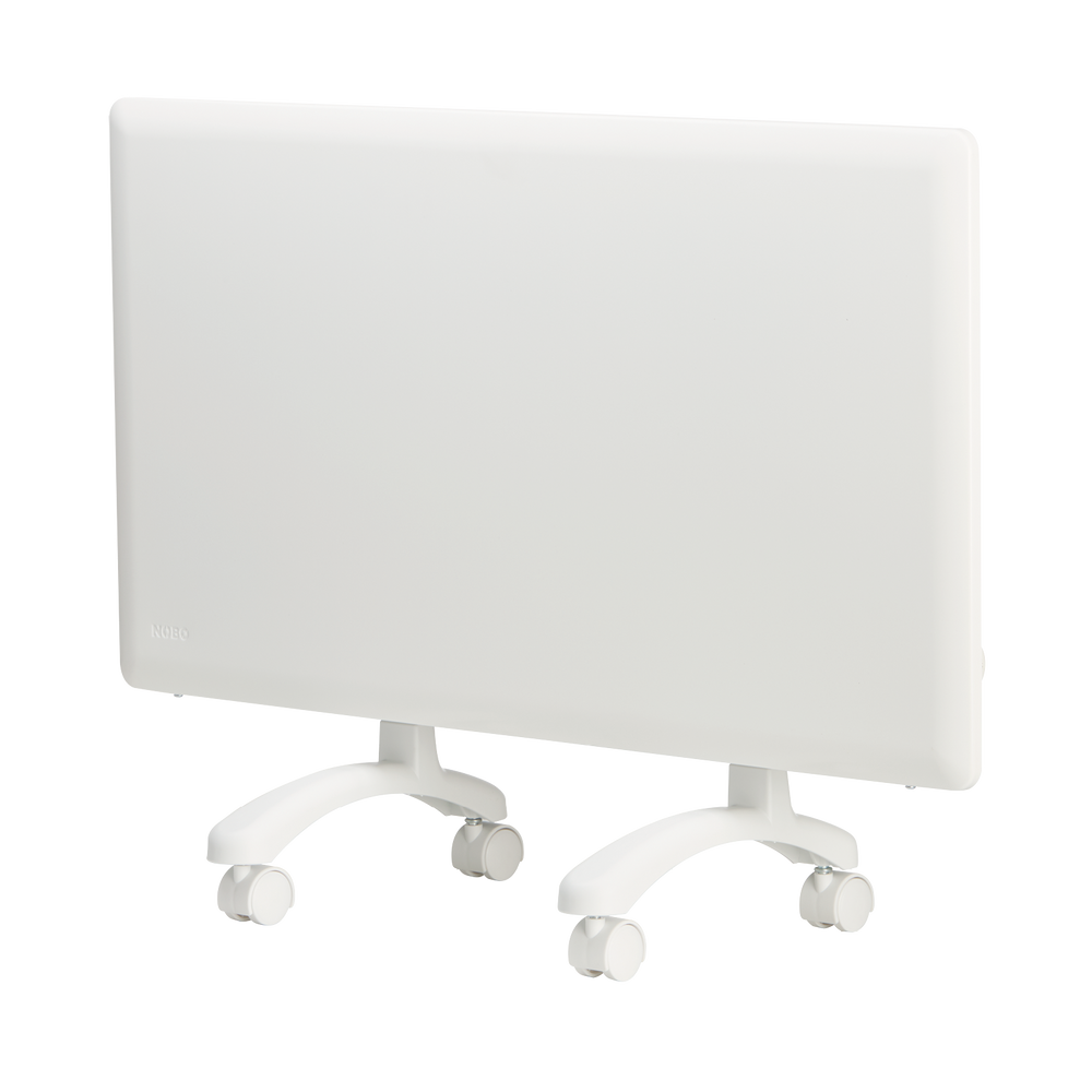 Nobo 1kW Panel Heater (Castors/WiFi) White