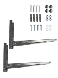 Wall Mounting L Bracket - Galvanised Steel - 500mm x 320mm