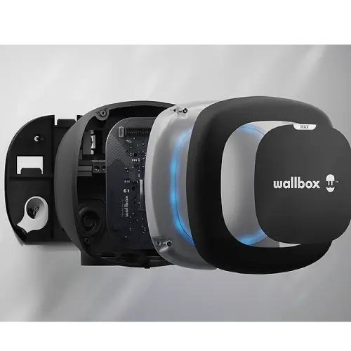 Wallbox Pulsar Max EV Electric Vehicle Charger - Type 2 - 5m - Black